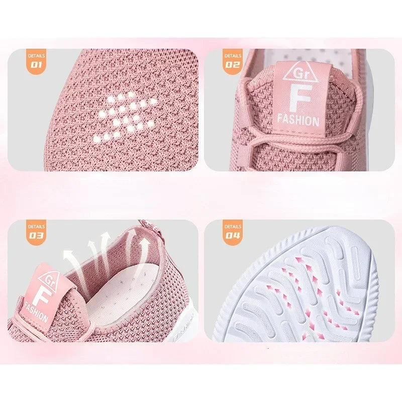 Tenis Feminino 2025 Women Tennis Shoes Sneakers Comfortable Breathable Platform Shoes Fashion Women Versatile Lace-up Shoes