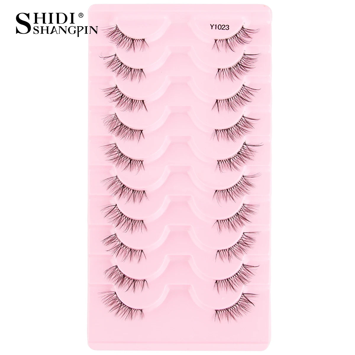 Half Eyelashes False Lashes 10-5 Pairs Cat Eye Eyelashes Eyelash Extension 3D Mink Half Lash Natural Makeup faux Cils maquiagem