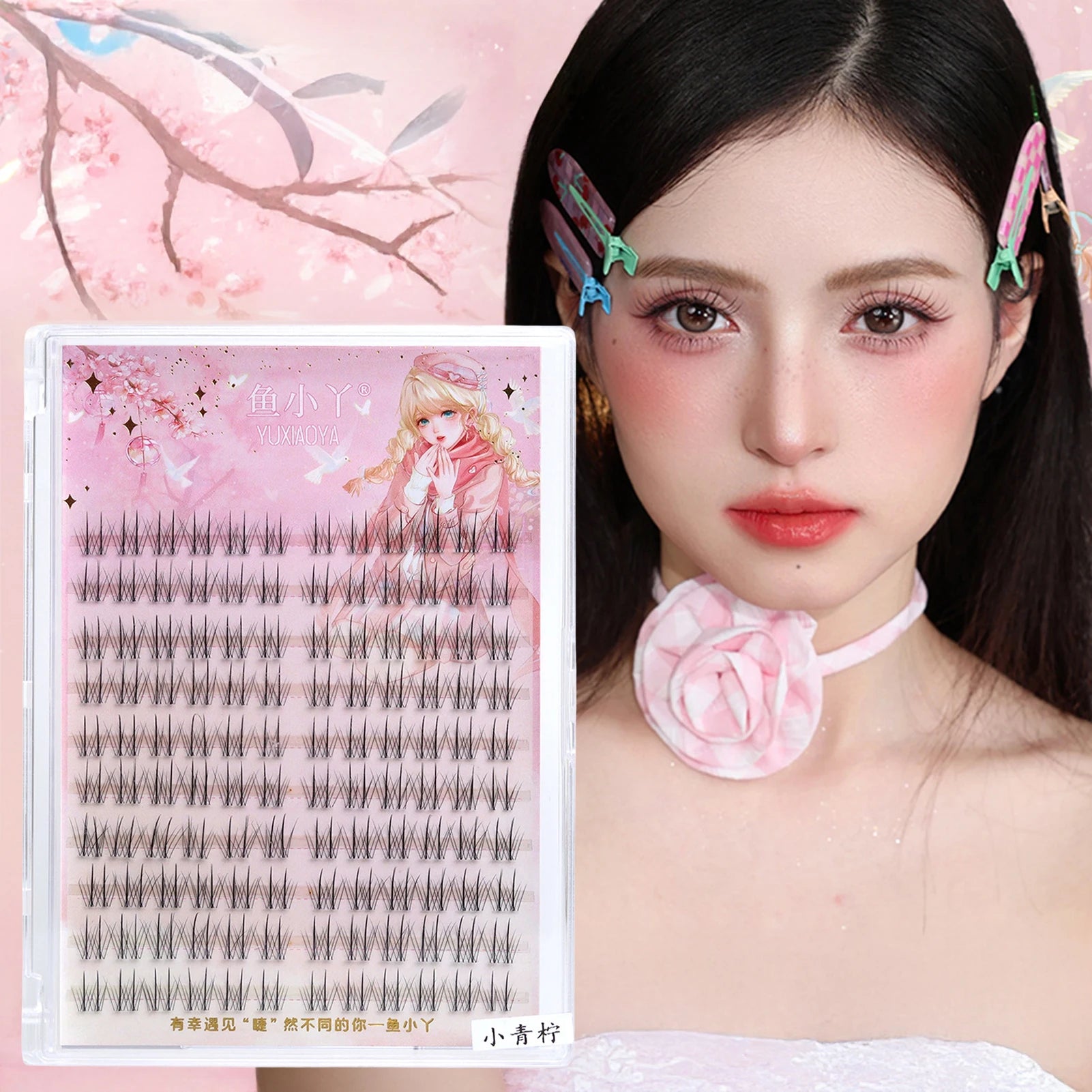 Fashion False Eyelashes for women makeup Small Natural clusters Premium Synthetic Fiber Lashes for Daily Wear C Curl