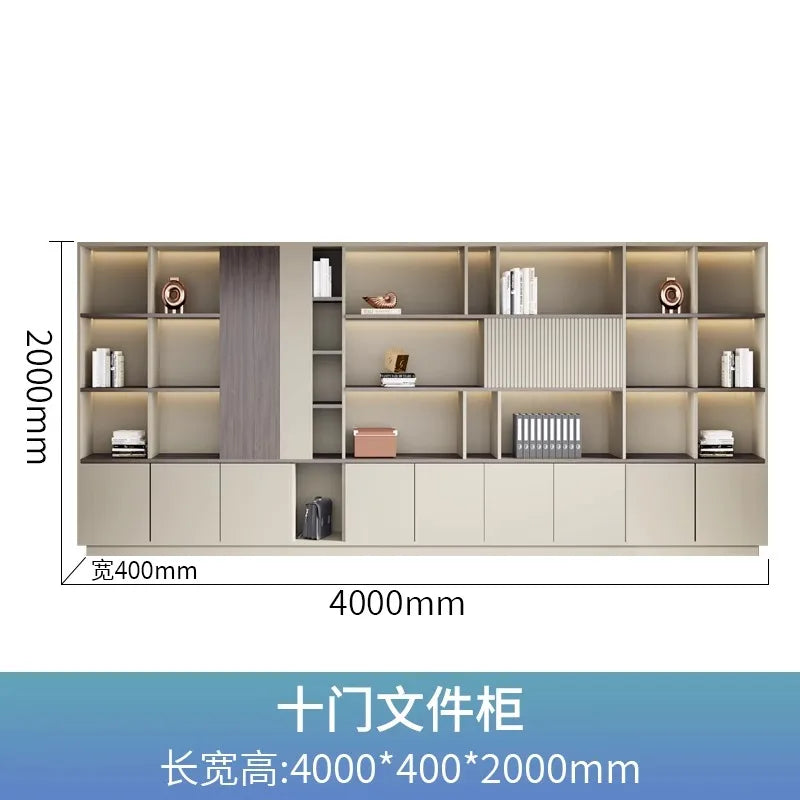 cabinet 3-tier storage bookshelf office stationery living room children's bookstore Wooden shelf Stand for books furniture