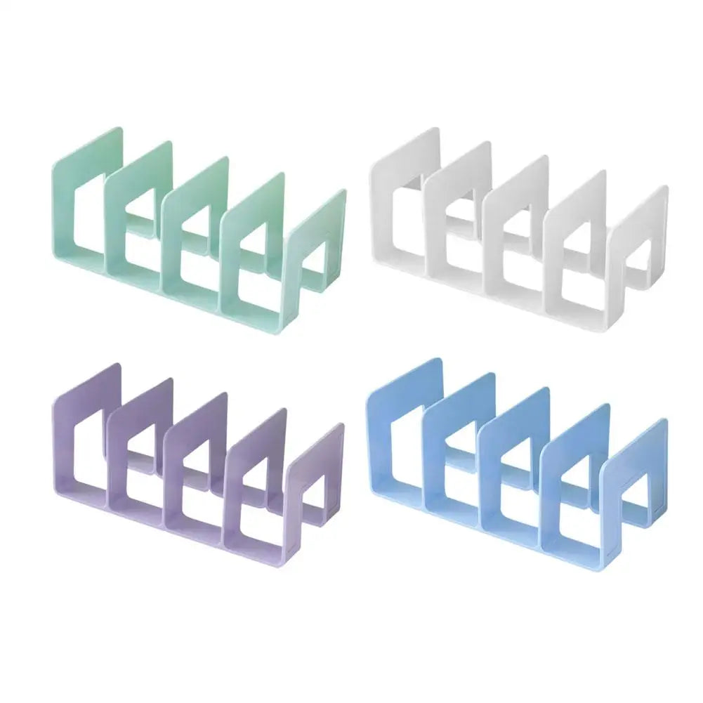Book Stand Desktop Book Support Bookshelf Classification Storage Book Holding and Fixing Books Office Stationery Storage