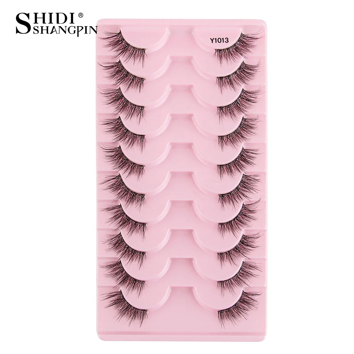 Half Eyelashes False Lashes 10-5 Pairs Cat Eye Eyelashes Eyelash Extension 3D Mink Half Lash Natural Makeup faux Cils maquiagem