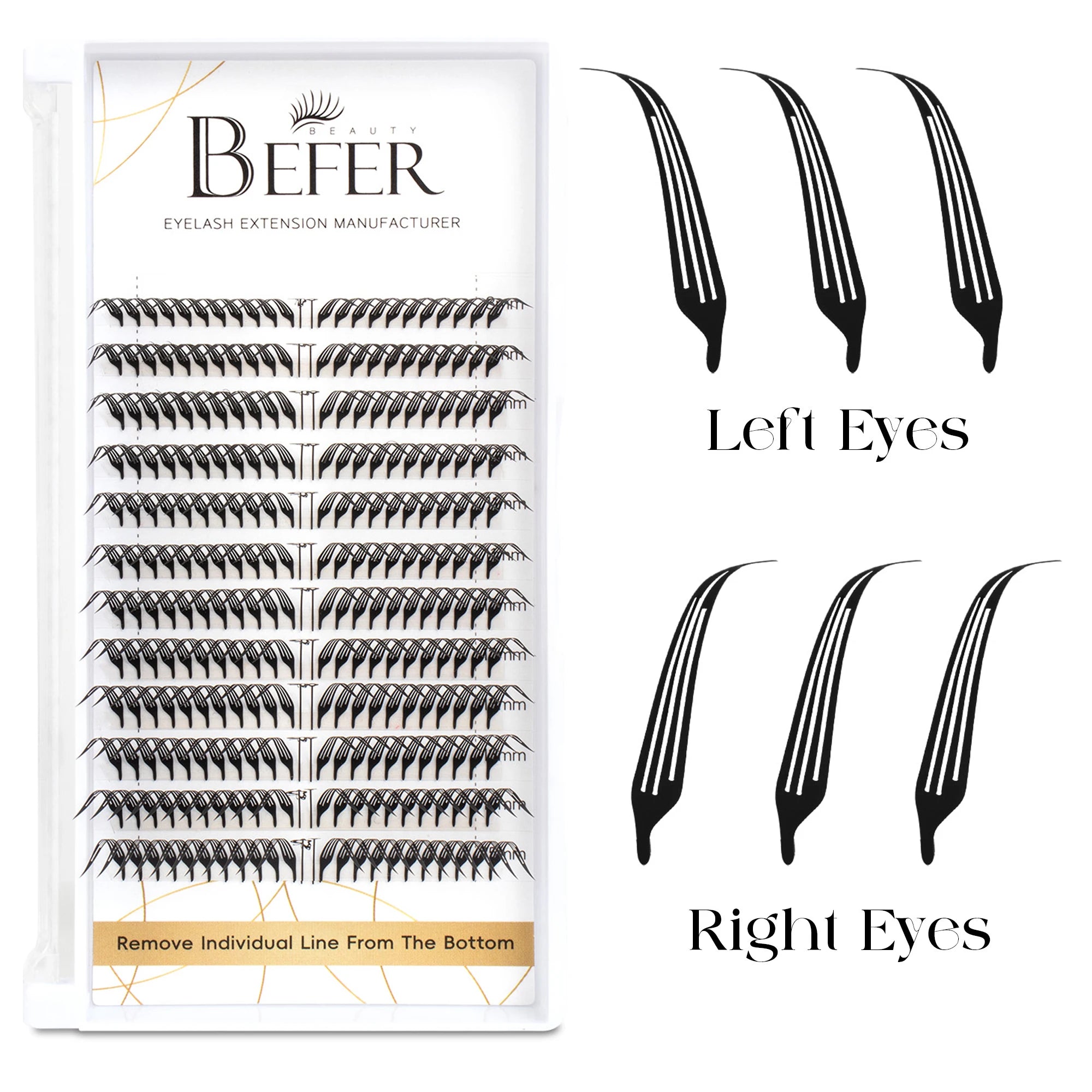 Befer Beauty Anime Lashes 240 Clusters Manga Style Feather Lash Flora Cat Eye Eyelashes 8-15mm C/D Curl Lash Extensions Supplier