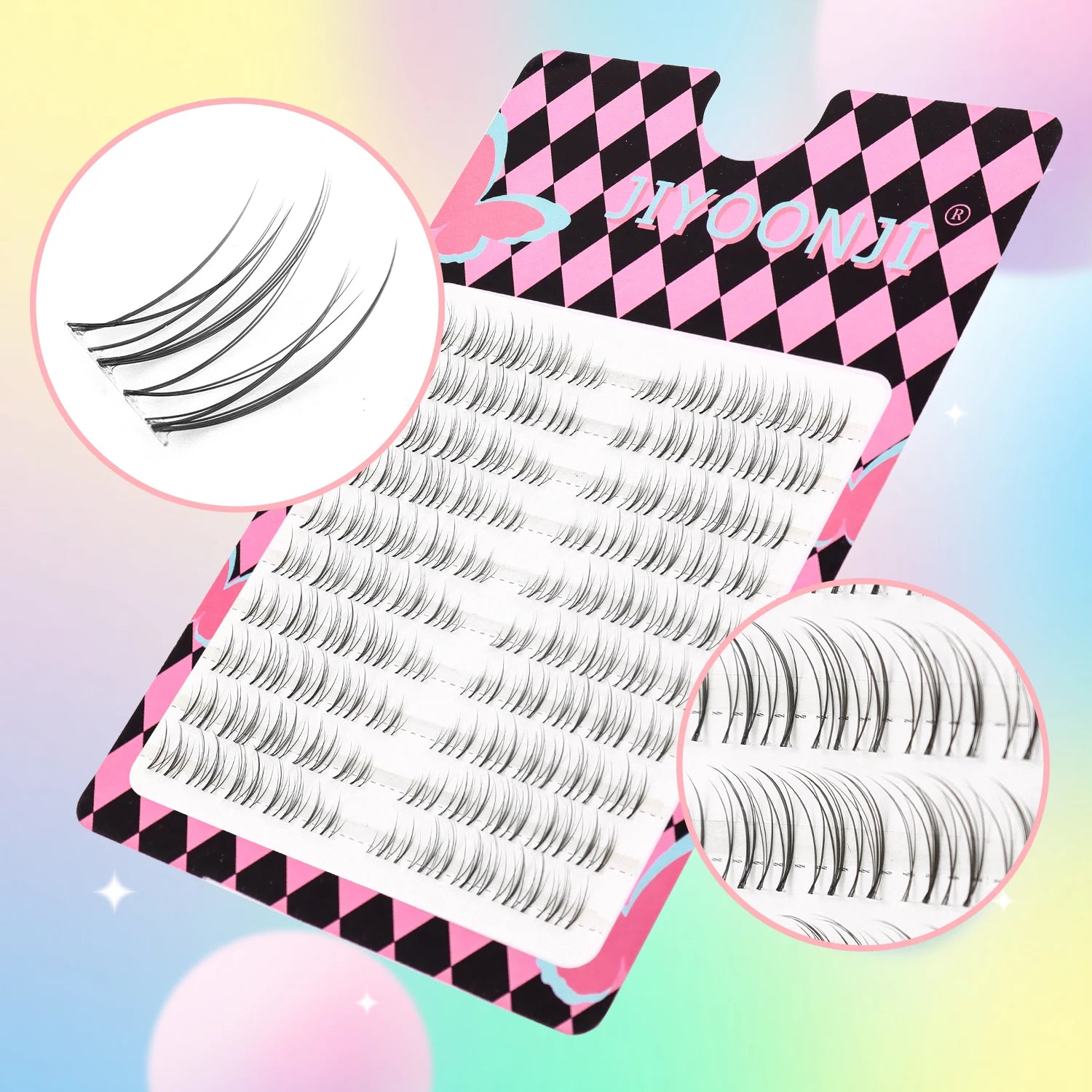 100 Pcs of Natural Eyelash Clusters Comfortable Light Transparent Single Cluster DIY Fairy Eye Lashes