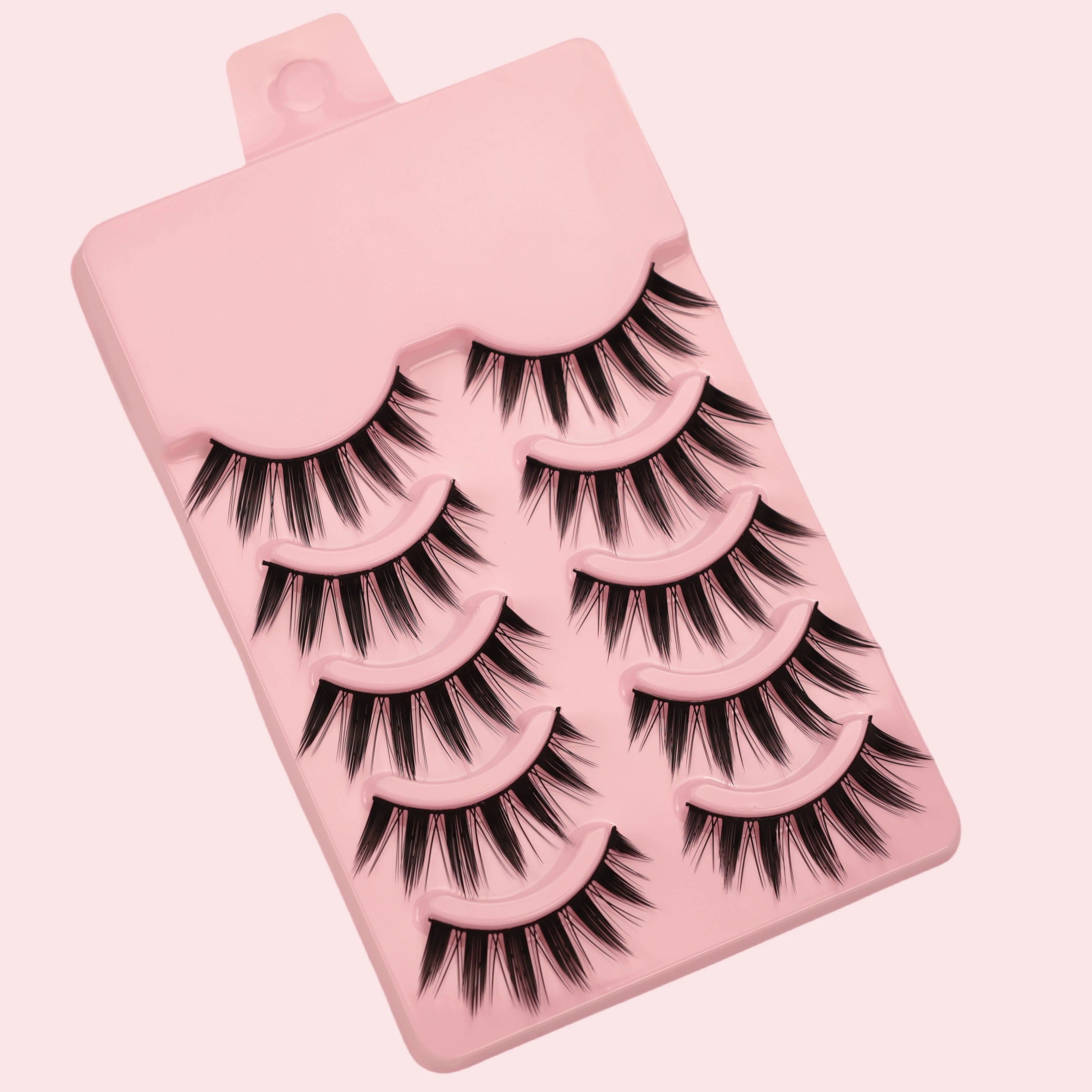 5 pairs of dramatic manga style false eyelashes - thick doll eye makeup, suitable for role-playing and casual wear