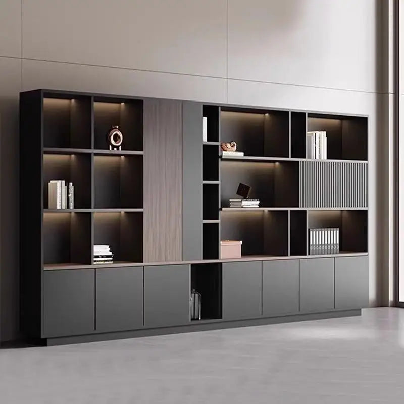 cabinet 3-tier storage bookshelf office stationery living room children's bookstore Wooden shelf Stand for books furniture