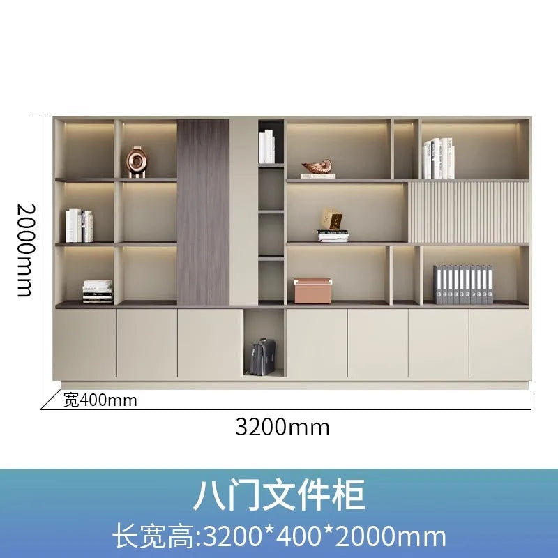 cabinet 3-tier storage bookshelf office stationery living room children's bookstore Wooden shelf Stand for books furniture
