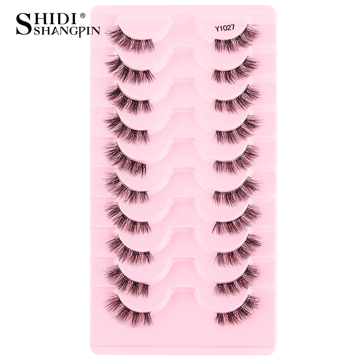 Half Eyelashes False Lashes 10-5 Pairs Cat Eye Eyelashes Eyelash Extension 3D Mink Half Lash Natural Makeup faux Cils maquiagem
