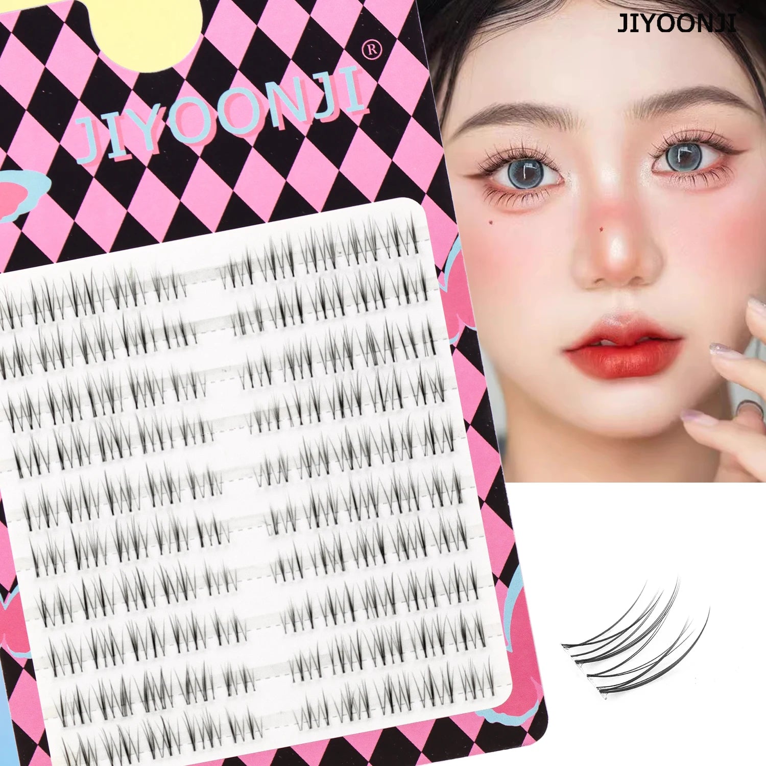 100 Pcs of Natural Eyelash Clusters Comfortable Light Transparent Single Cluster DIY Fairy Eye Lashes