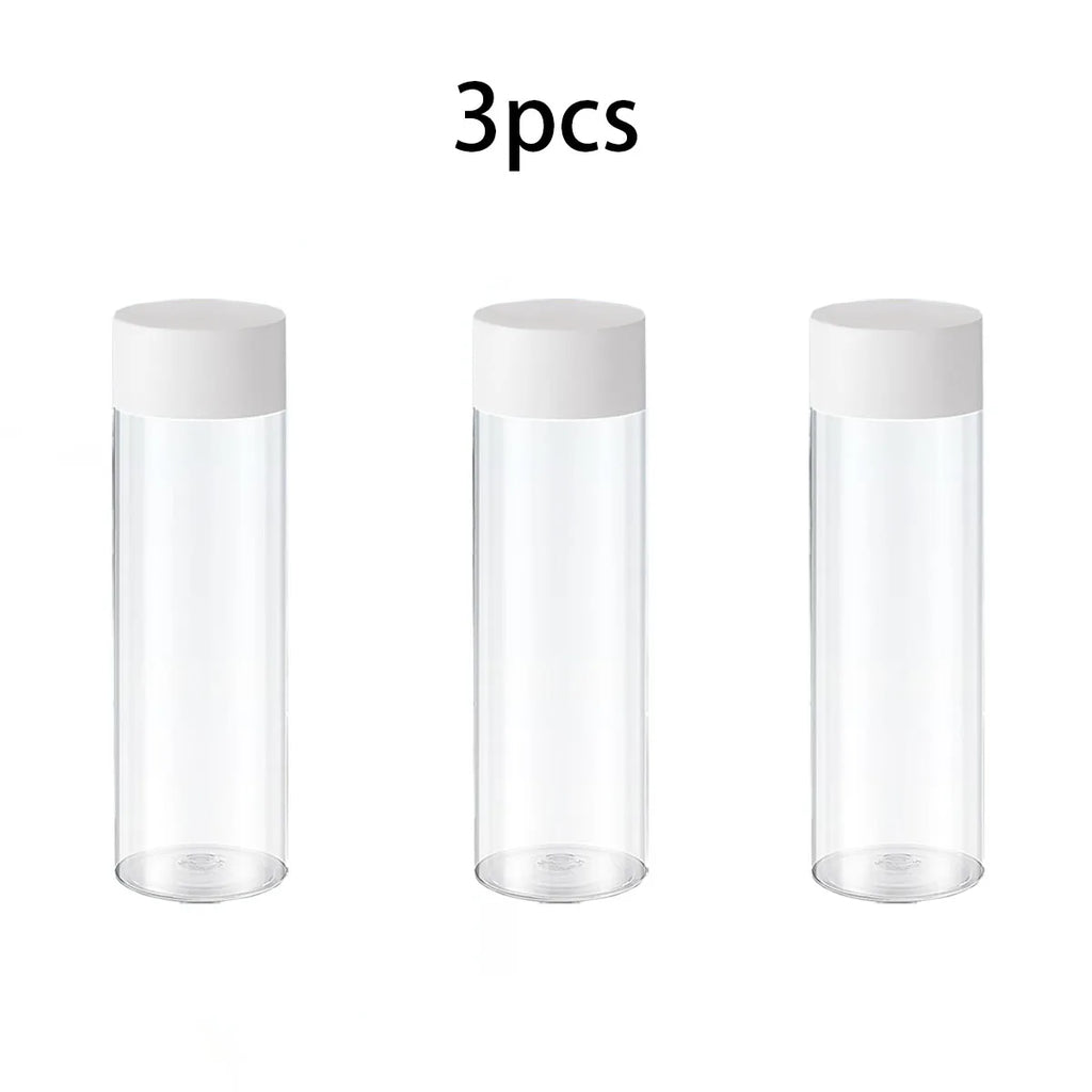 8pcs Plastic Juice Bottles,Round Drink bottle,for Storing Juice, Milk, Beverage.for summer beach partiy, outdoor picnics,camping