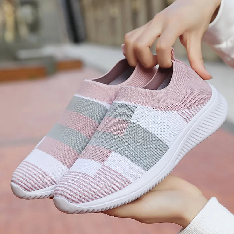 Women's Sports Shoes 2025 Soft Shoes Woman Casual Zapatillas De Mujer Slip-on Footwear Flat Casual Shoes Sneakers Tennis Female