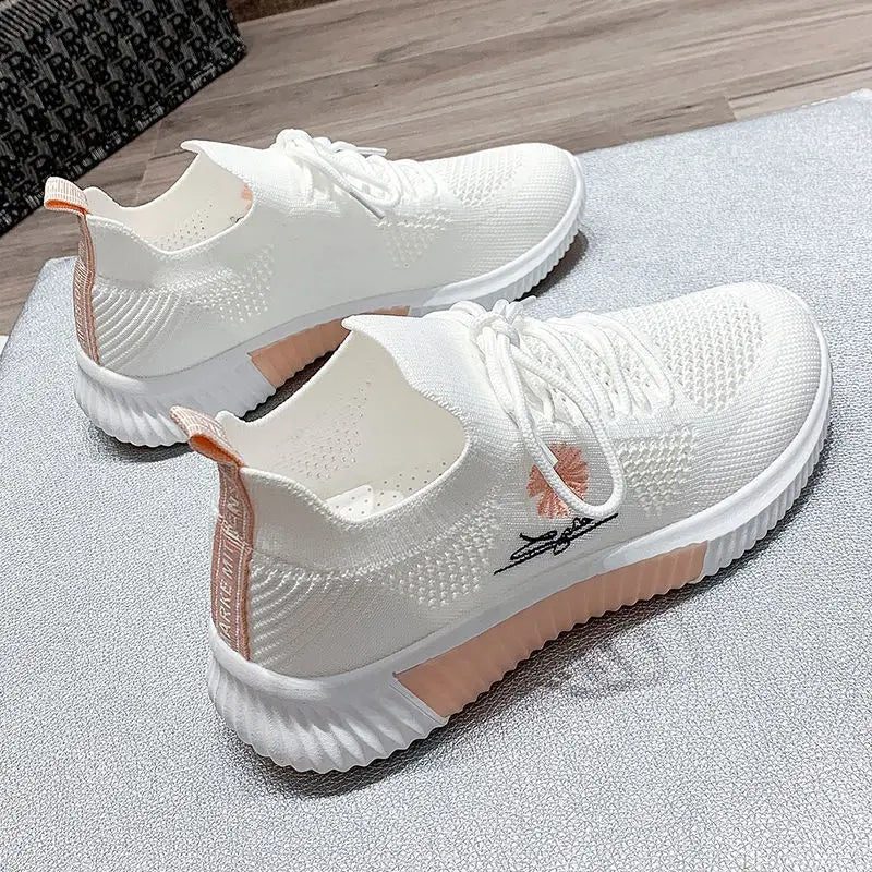 Sports Shoes for Women Sport Sneaker Casual Comfortable and Elegant Flat Low Cute White Hit Fashion Women's Tennis 2025 Summer