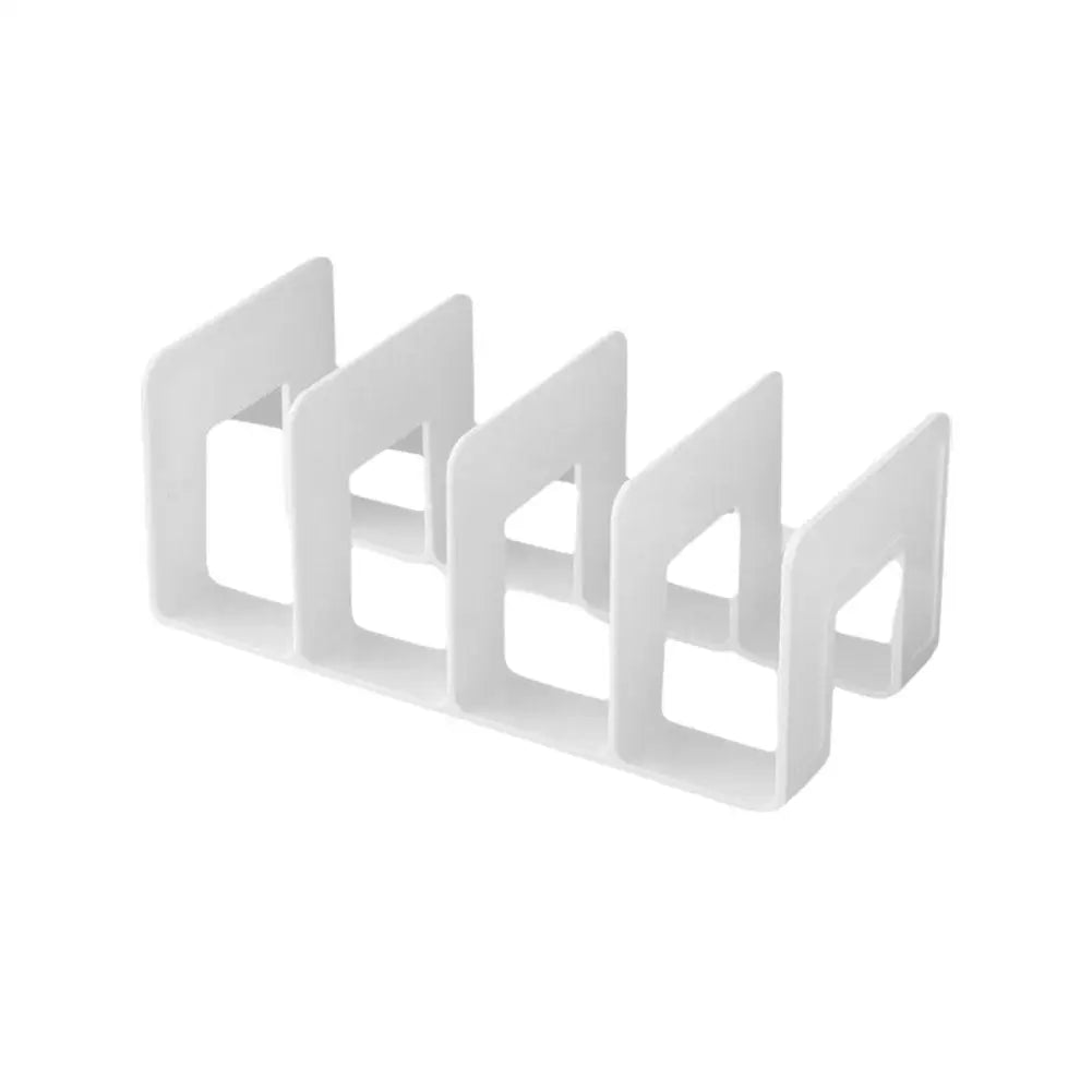 Four Sided Bookshelf Partition Book Clip Rack Book Baffle, Desktop Storage,Fixed Books,Creative Student Office Book Shelf