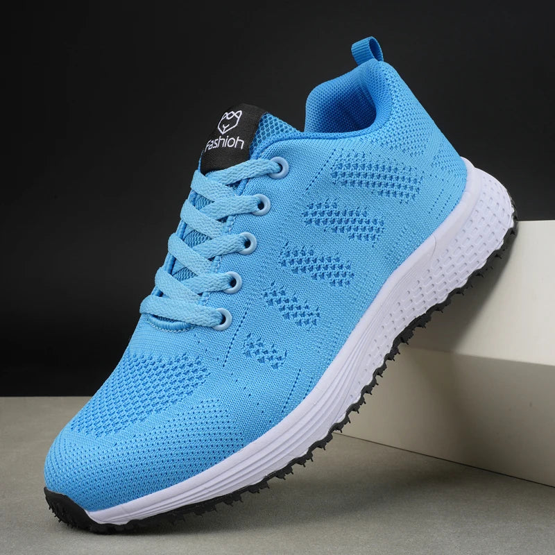 Women Sports Shoes for Women 2023 Casual Tennis Shoes Breathable Walking Mesh Platform Running Shoes Sneakers Female Footwear