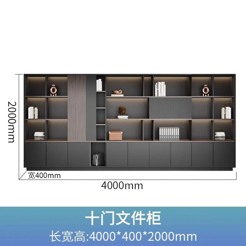 cabinet 3-tier storage bookshelf office stationery living room children's bookstore Wooden shelf Stand for books furniture