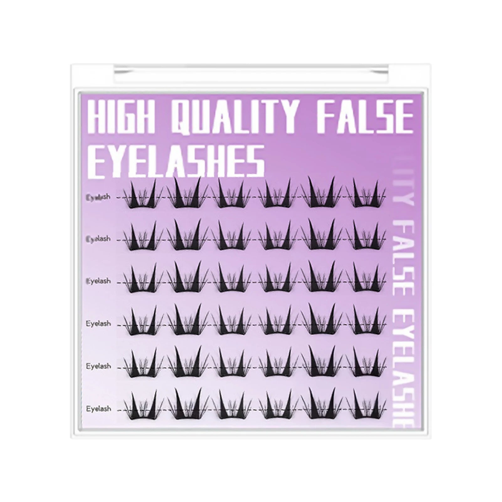 Natural Cosplay False Eyelashes No Glue Need Eyelash Clusters False Eyelashes for Eye-Lifting Effect DIY Makeup Use Makeup Tools