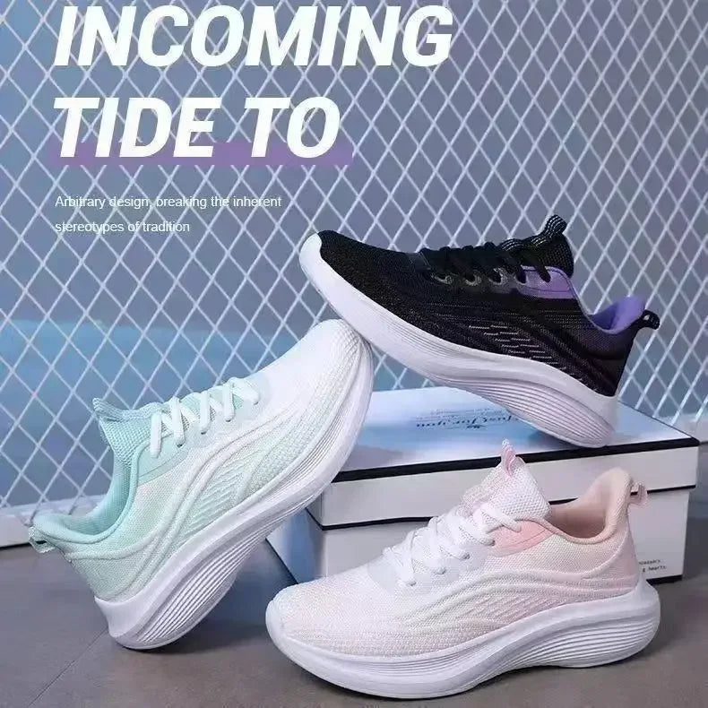 Womens Running Shoes Breathable Sport Tennis Sneakers Athletic Outdoor Gym Training Jogging Walking Shoes for Ladies