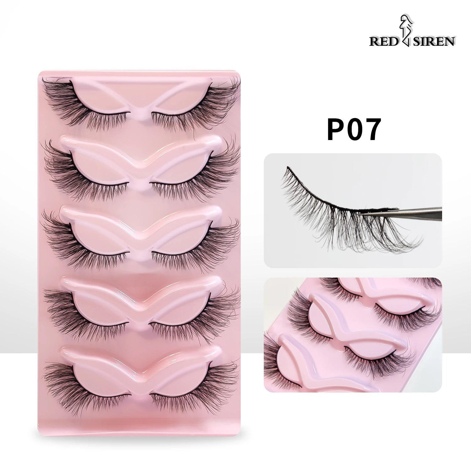 Makeup Eyelashes 5 Pairs Cat Eye Lashes Wholesale Natural Look End Eye Elongate Fox Eye Faux Mink Lashes