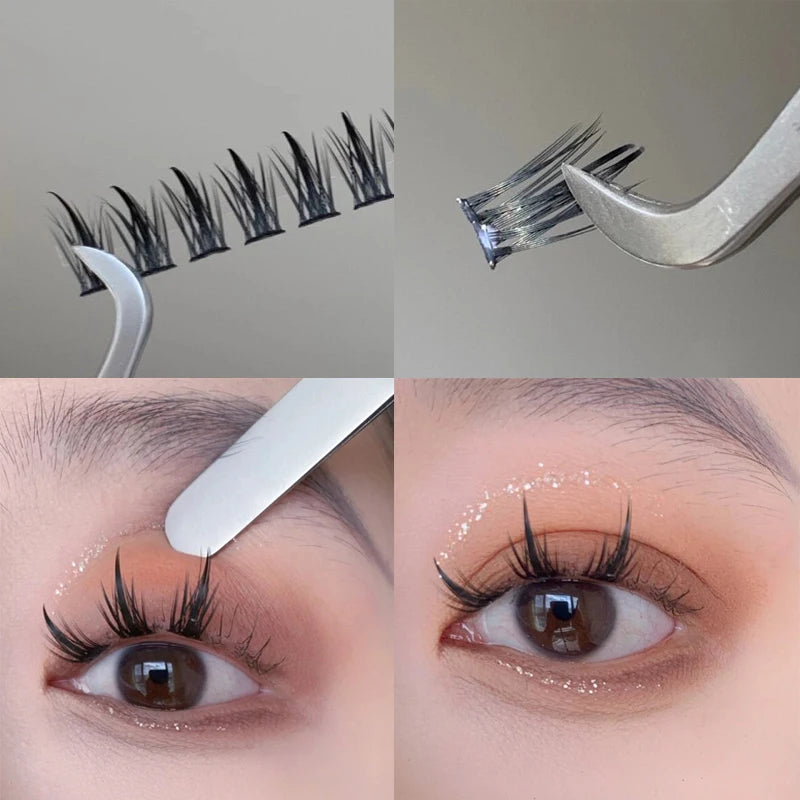 Large capacity wheat ear fake eyelashes anime eyelashes natural eyelashes cosplay single cluster fake eyelashes beginner makeup