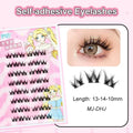 Ultra-thin Lashes Zero-touch False Eyelashes Natural Eyelash Clusters Lashes with Eyelash No-glue Self Adhesive Eyelashes