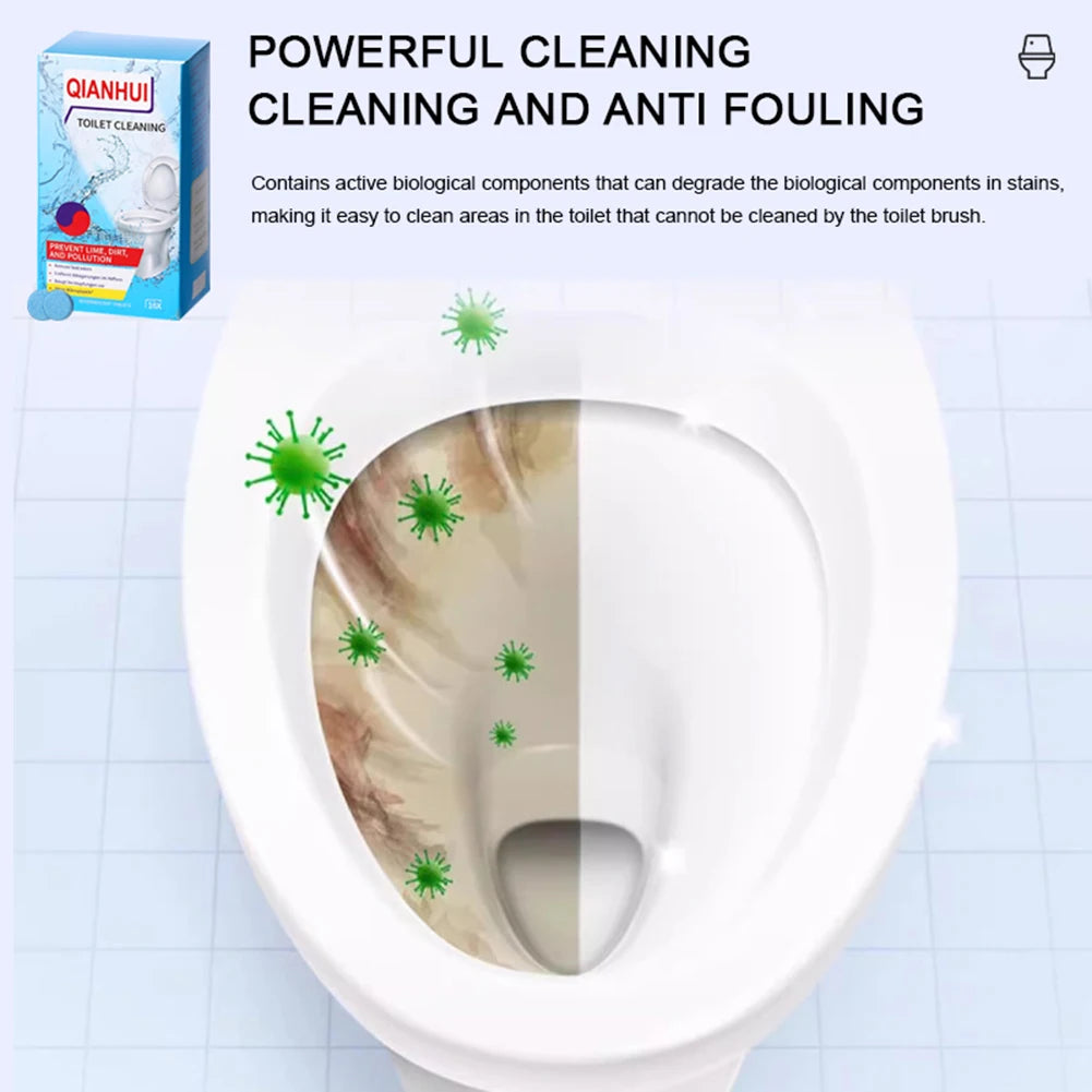 Home Toilet Cleaning Cleaner Descaling Deodorizing 360 Degree All Round Long Lasting Effect Bathroom Fresheners Deodorizer Table