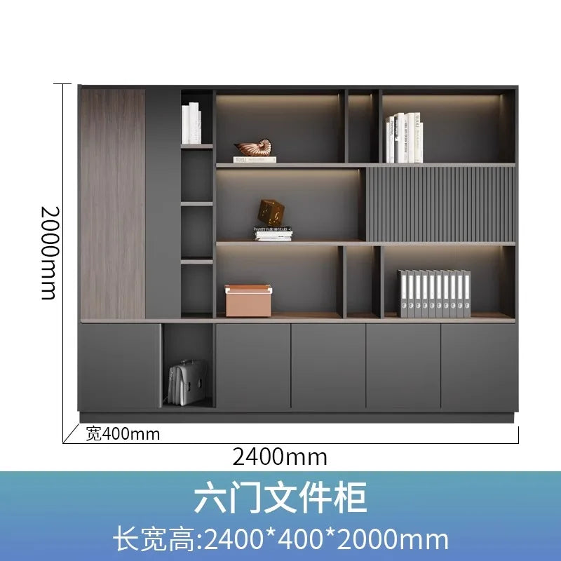 cabinet 3-tier storage bookshelf office stationery living room children's bookstore Wooden shelf Stand for books furniture