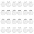 24 Pcs Christmas Candy Jar Juice Bottles Storage Clear Container Lid Packaging Ball Shaped Plastic Jars Treats Gift Box Drinks