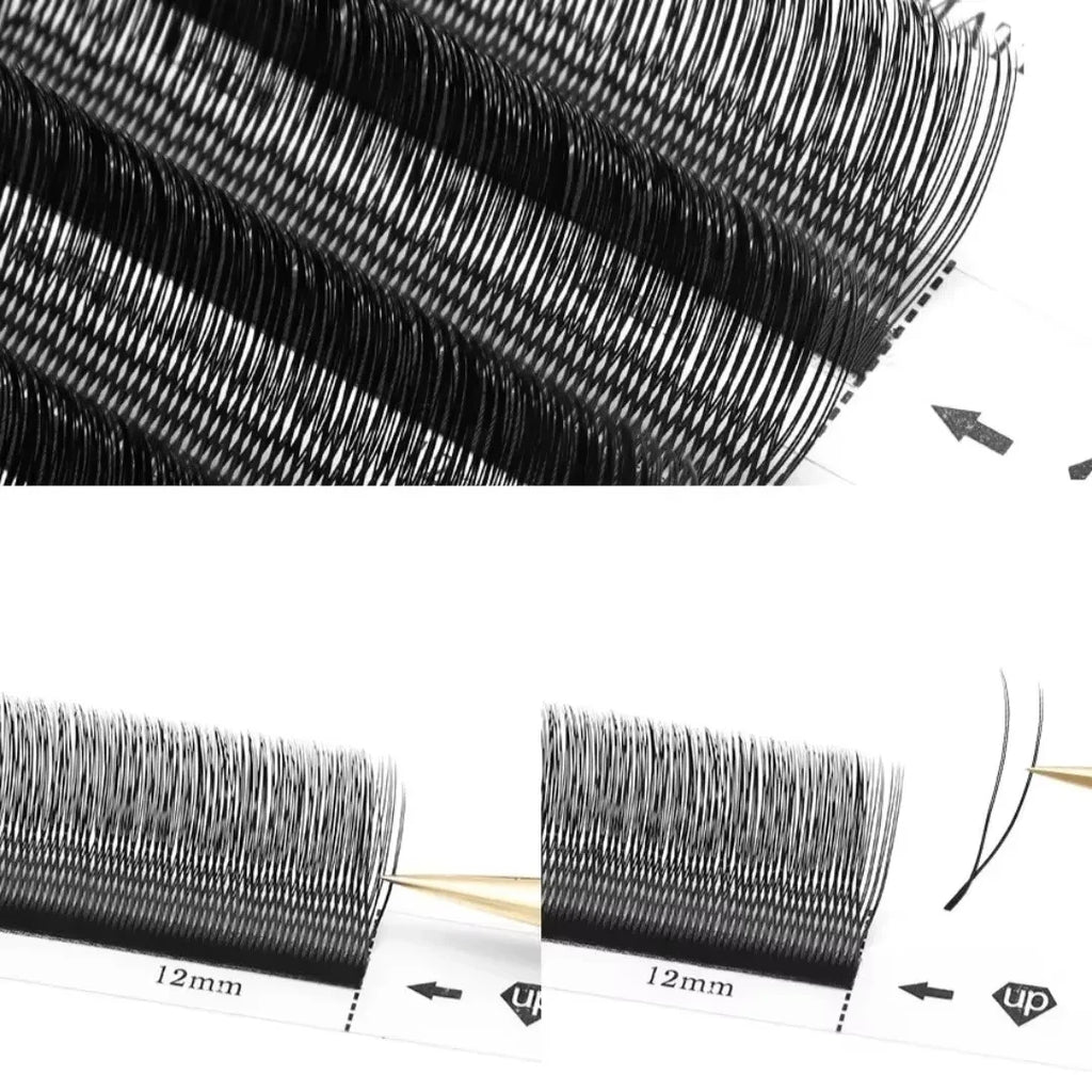 U Lash Shape Eyelashes Extensions U YY Lash Shaped Bloom Eye Lashes Natural Soft DIY Premade Fan Lash Extensions