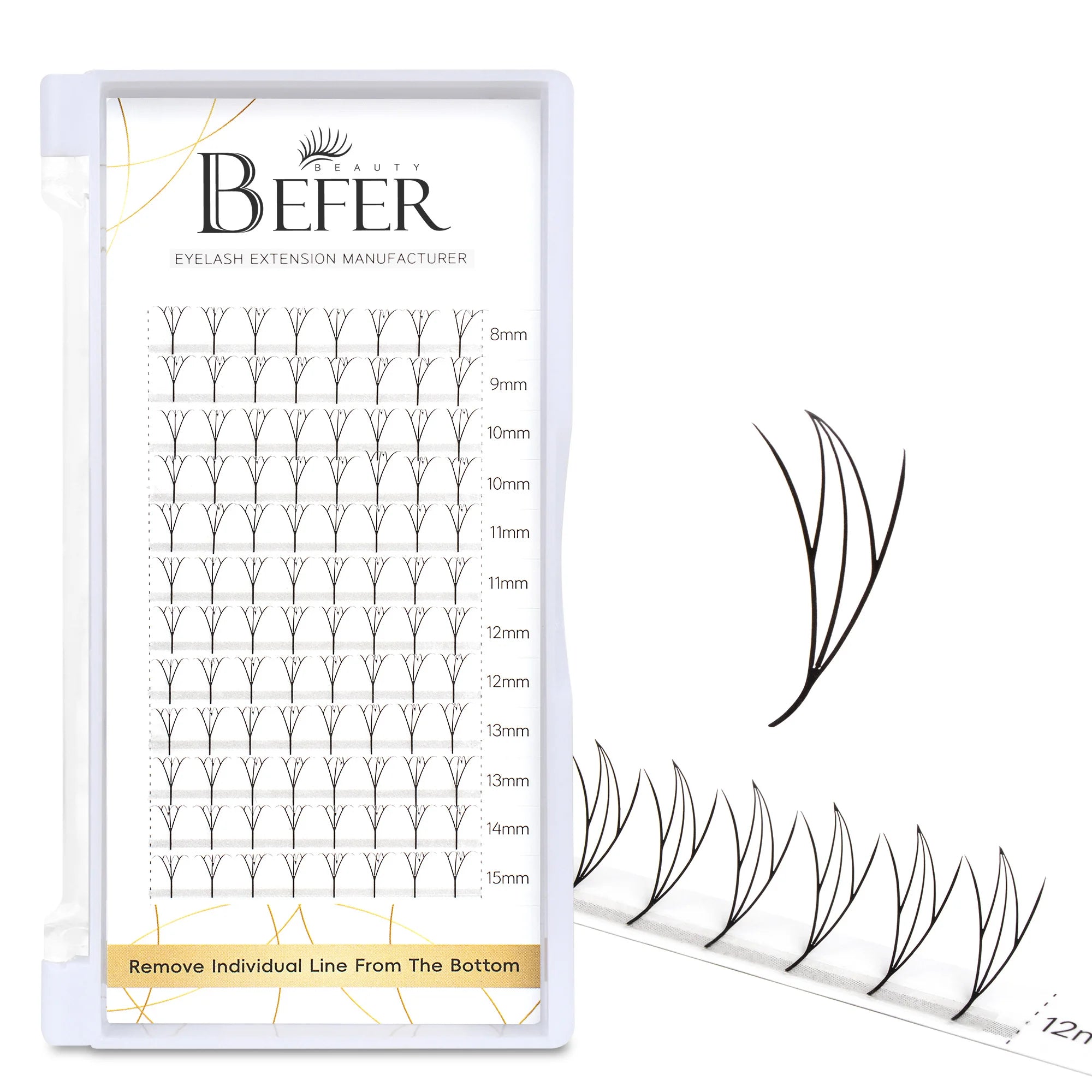 Befer Beauty Anime Lashes 240 Clusters Manga Style Feather Lash Flora Cat Eye Eyelashes 8-15mm C/D Curl Lash Extensions Supplier