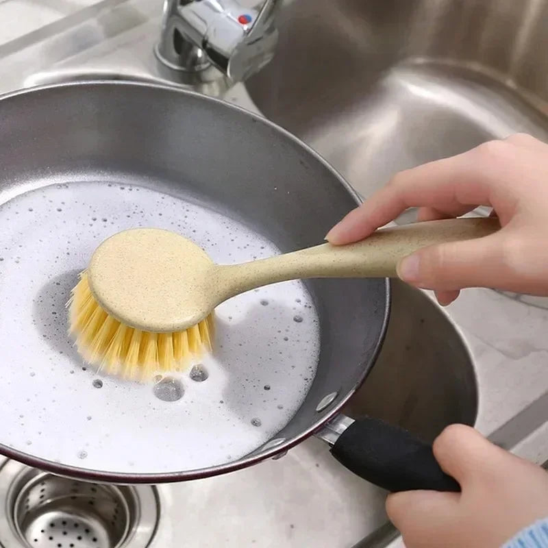 Cleaning Brush Household Decontamination Pot Washing Dishwashing Brush Hanging Sink Stove Long Handle Cleaning Tools