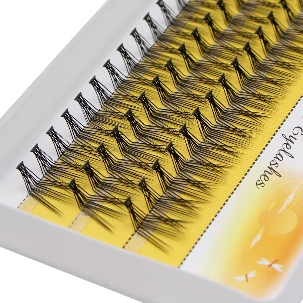 Super Bunch New L Curl Mink False Eyelash 60 Clusters Lashtray Makeup 20D Eyelashes Extensions Individual Handmade Eye Lashes