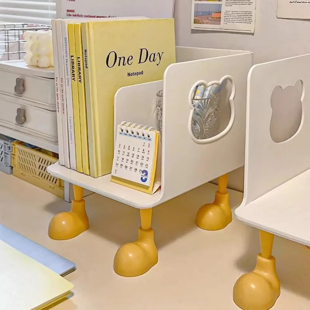 Exquisite Multi-layer Design Desktop Book Stand Efficient Easy to Install Layered Book Shelf Student Storage Rack Office