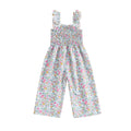 Infant Toddler Baby Girl Summer Outfits Sleeveless Floral Overalls Romper Suspender Pants Strap Jumpsuit