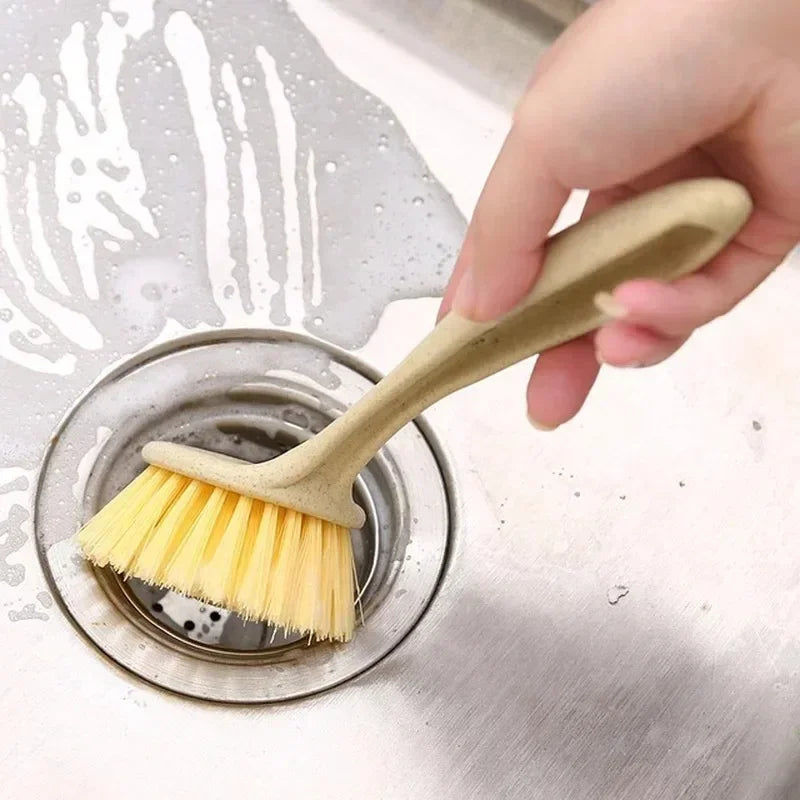 Cleaning Brush Household Decontamination Pot Washing Dishwashing Brush Hanging Sink Stove Long Handle Cleaning Tools