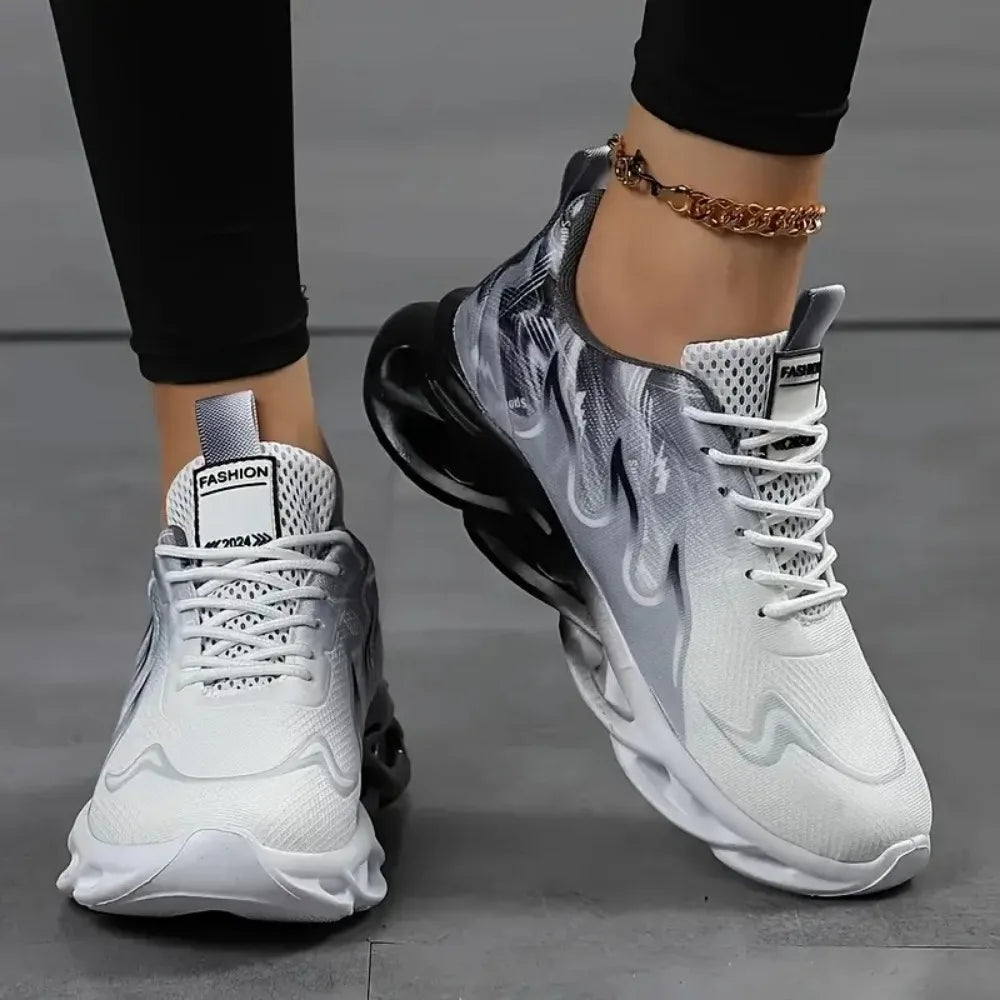 Womens Ladies Walking Tennis Shoes Slip on Lightweight Casual Running Sneakers Soft Sole Comfortable Trainers Zapatos De Mujer