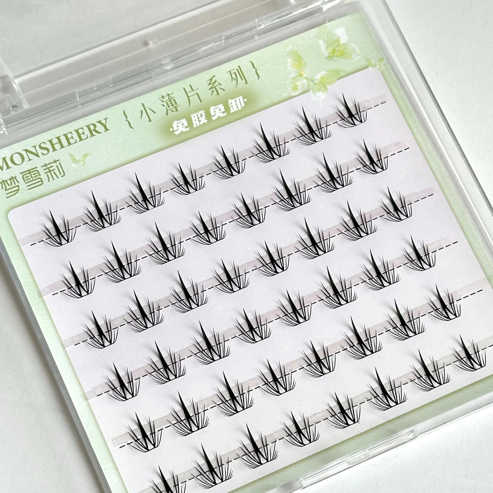 Natural Cosplay False Eyelashes No Glue Need Eyelash Clusters False Eyelashes for Eye-Lifting Effect DIY Makeup Use Makeup Tools