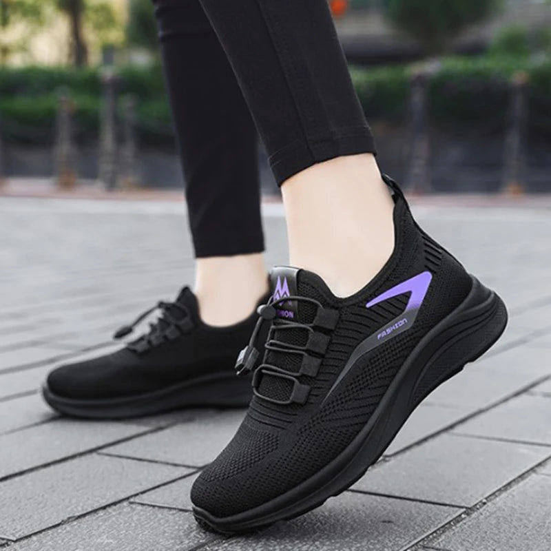 Women Tennis Sneakers Flats Ladies Fashion Mixed Colors Lace-up Vulcanized Shoes Spring Autumn Woman Outdoor Trainers Footwear