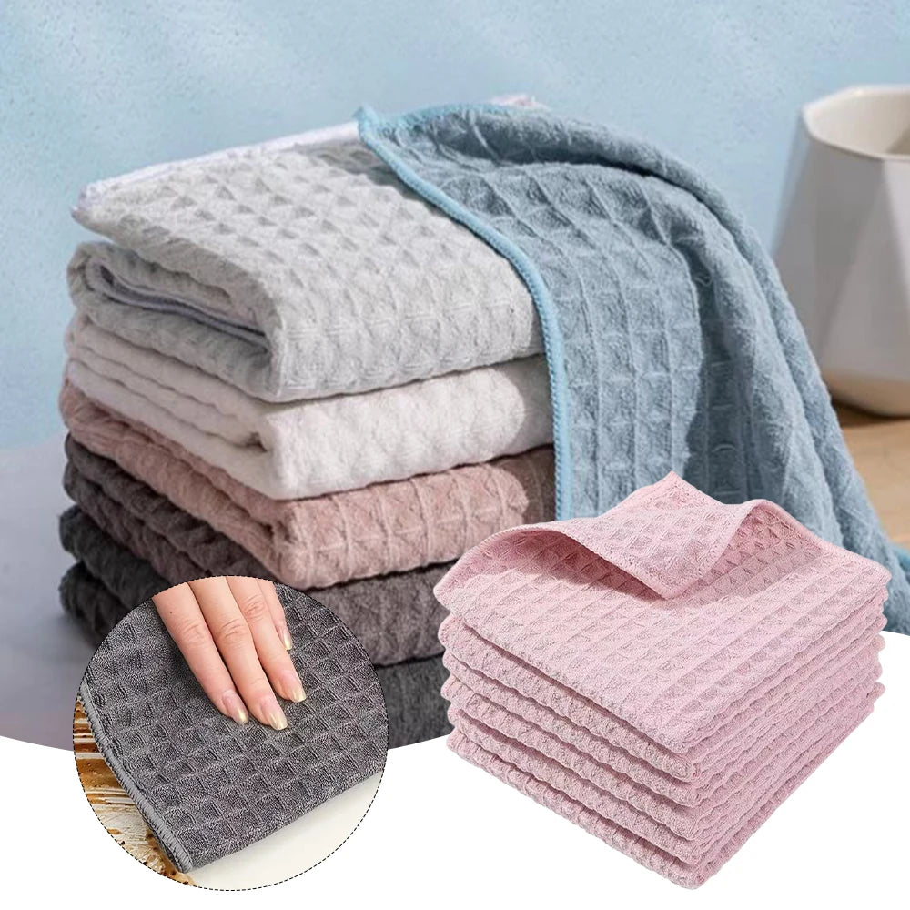 Household Pot Washing Rag High Water Absorption Stain Cleaning Cloths For Living Room