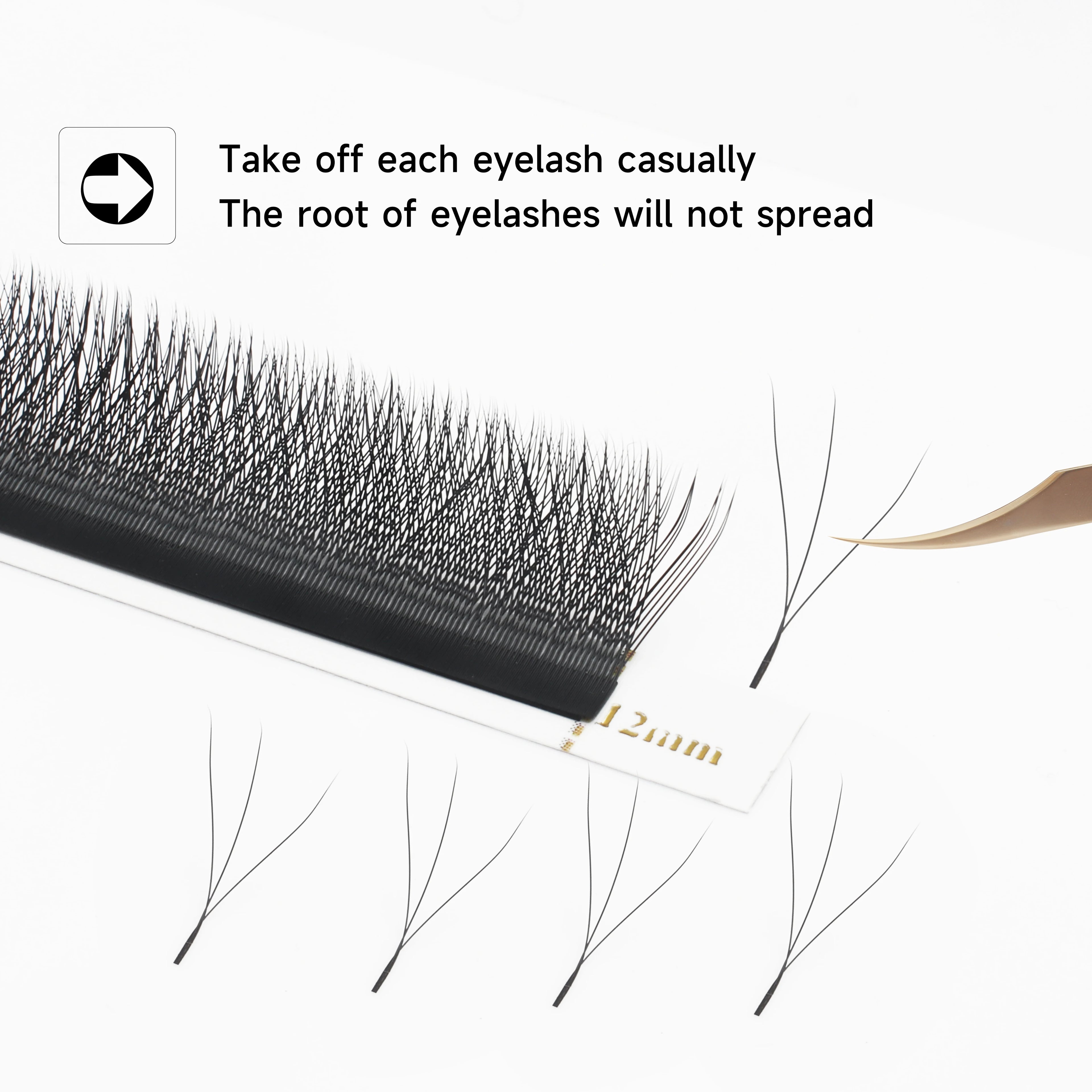 XIUSUZAKI W Shaped Lashes Bloom 2D 3D 4D 5D 6D 7D 8D Automatic Flowering Premade Fans Eyelashes Extensions YY Individual Lashes