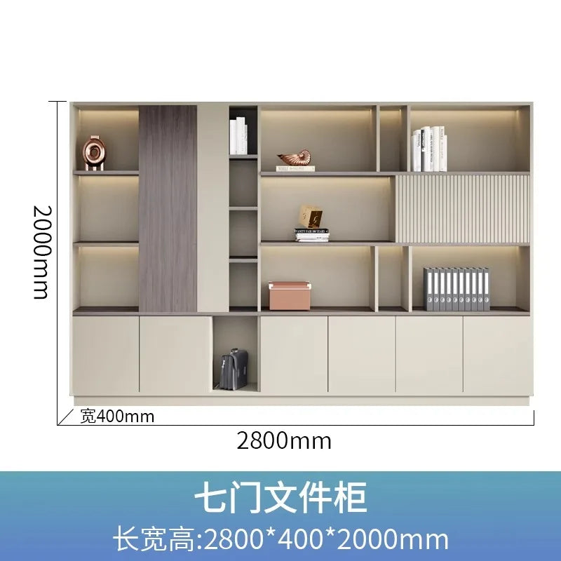 cabinet 3-tier storage bookshelf office stationery living room children's bookstore Wooden shelf Stand for books furniture