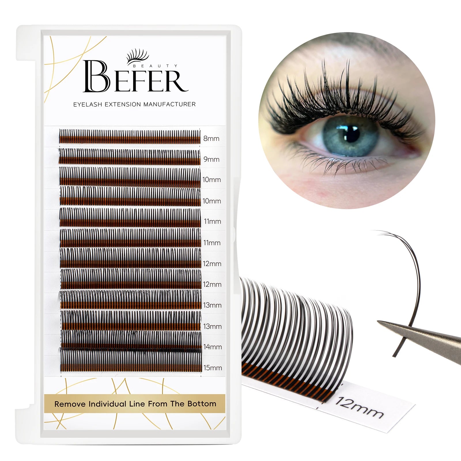 Befer Beauty Anime Lashes 240 Clusters Manga Style Feather Lash Flora Cat Eye Eyelashes 8-15mm C/D Curl Lash Extensions Supplier