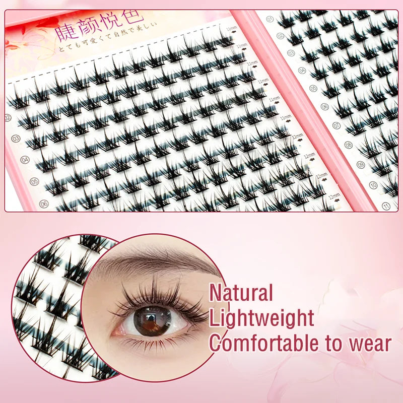 Eyeslash book 32Row Extension Personal Professional Individual Cluster Grafting Wholesale Sweet Large Capacity Flowerknow Makeup