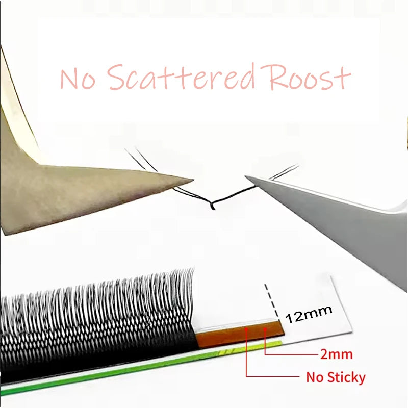 U Lash Shape Eyelashes Extensions U YY Lash Shaped Bloom Eye Lashes Natural Soft DIY Premade Fan Lash Extensions