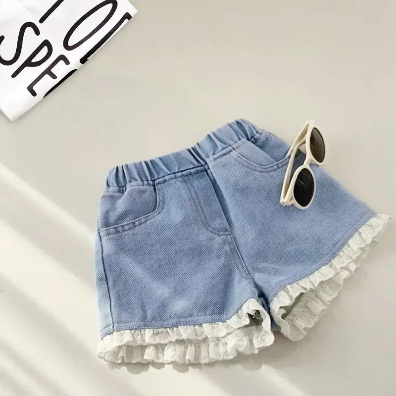 New Denim Shorts for Summer Korean Style Baby Versatile Thin Style for Children's Summer Outfits