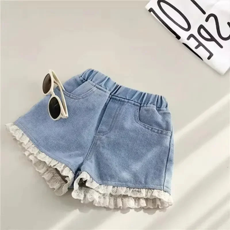 New Denim Shorts for Summer Korean Style Baby Versatile Thin Style for Children's Summer Outfits