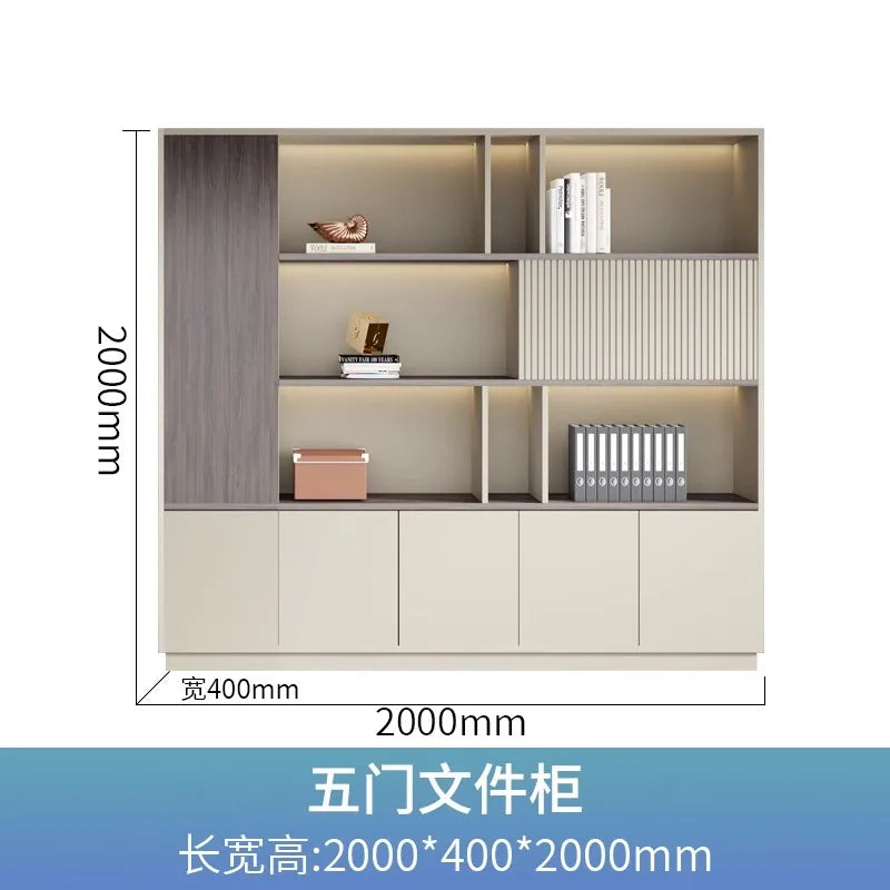 cabinet 3-tier storage bookshelf office stationery living room children's bookstore Wooden shelf Stand for books furniture