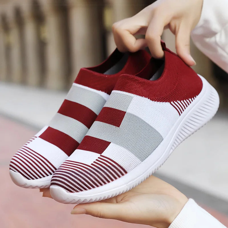 Women's Sports Shoes 2025 Soft Shoes Woman Casual Zapatillas De Mujer Slip-on Footwear Flat Casual Shoes Sneakers Tennis Female