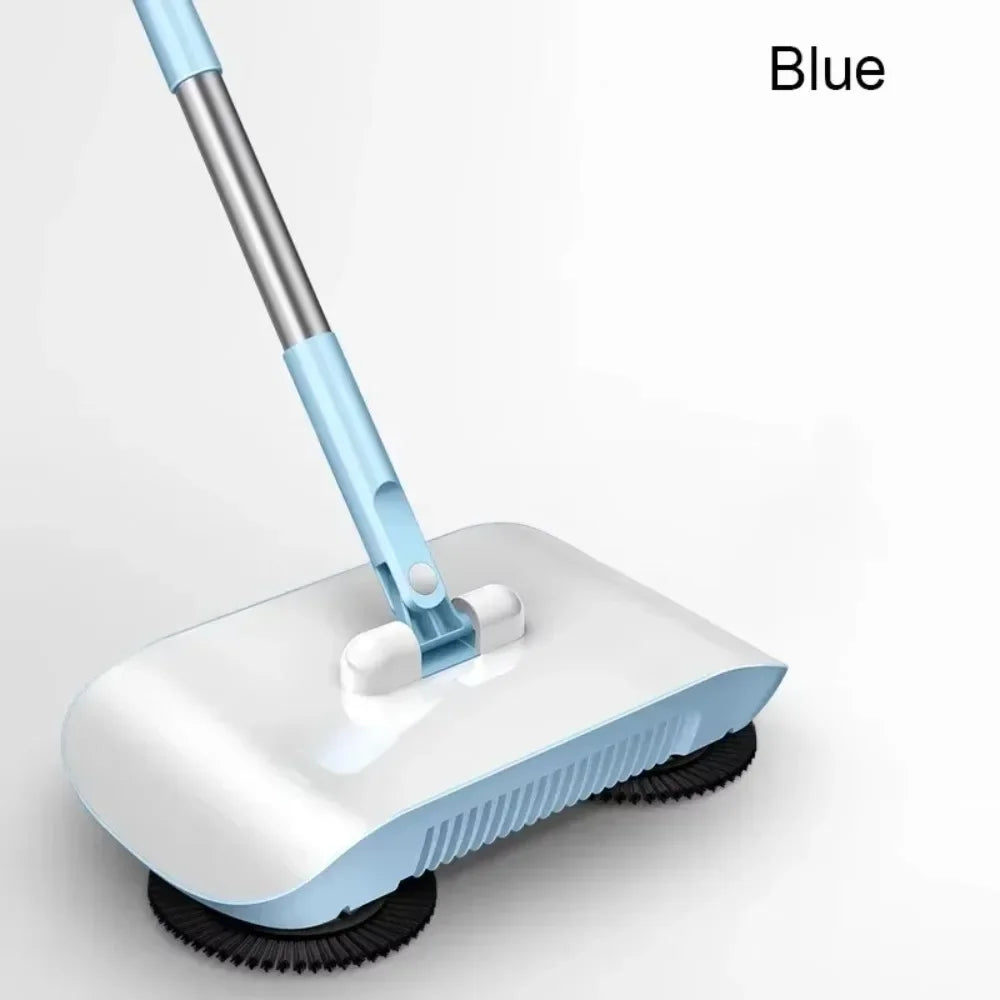 Household Cleaning Essentials - Push Broom and Mop Combo, Walk-Behind Sweeper Household Cleaning Home 2-in-1 Sweeper