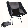 Fiberglass Frame Patio Furniture Set with Leather Table Top - Portable & Easy-to-Clean Reclining Camp Chair and Folding Table for Outdoor Use