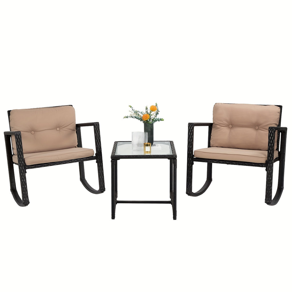3 Piece Patio Furniture Sets Elegant and Stylish Bistro Set Wicker Patio Chair Set Sofa Set Rattan Conversation Sets
